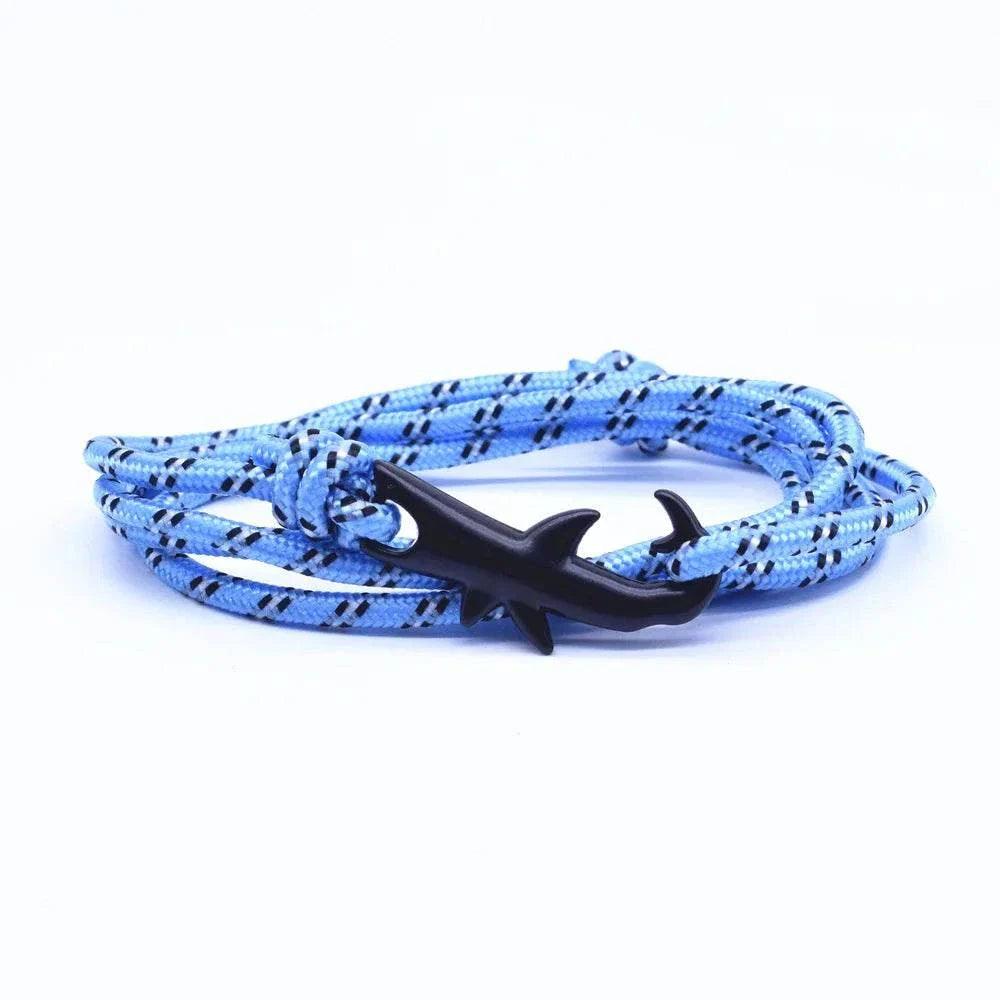 SHARK CHARM ANCHOR BRACELET - Double Fancy