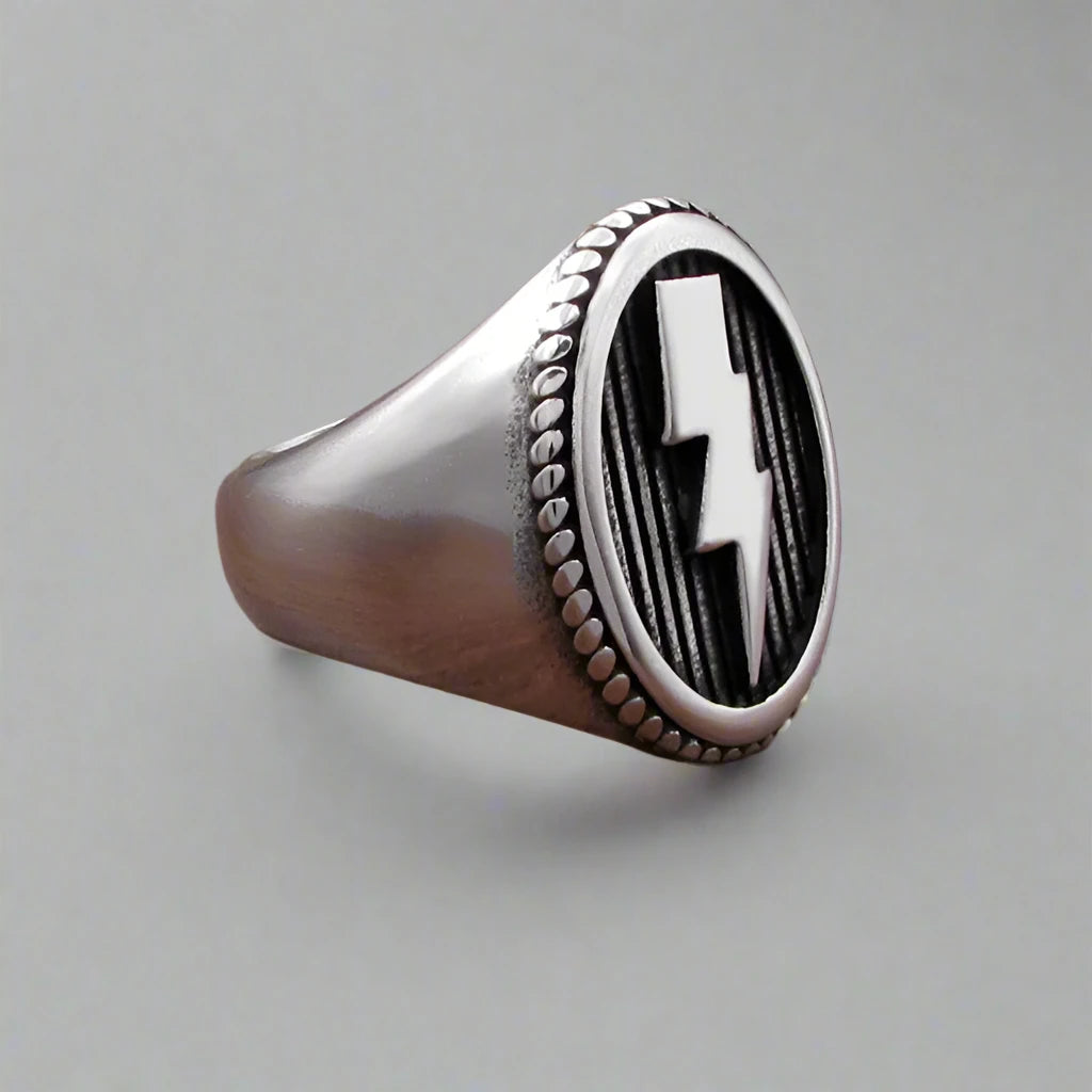 STEEL LIGHTNING RING