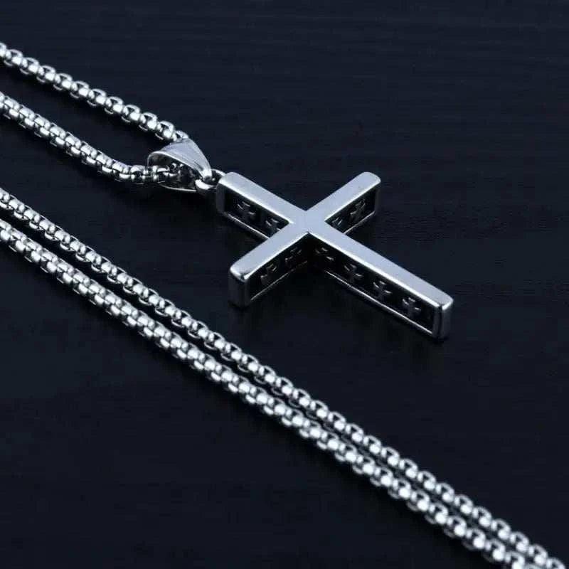 3D CROSS NECKLACE - Double Fancy