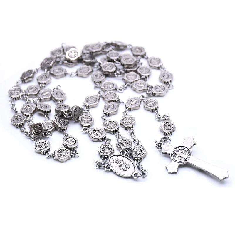 SAINT BENEDICT ROSARY NECKLACE