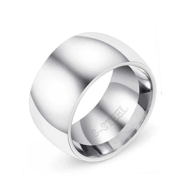 TITANIUM BRUSHED GROOVE RING