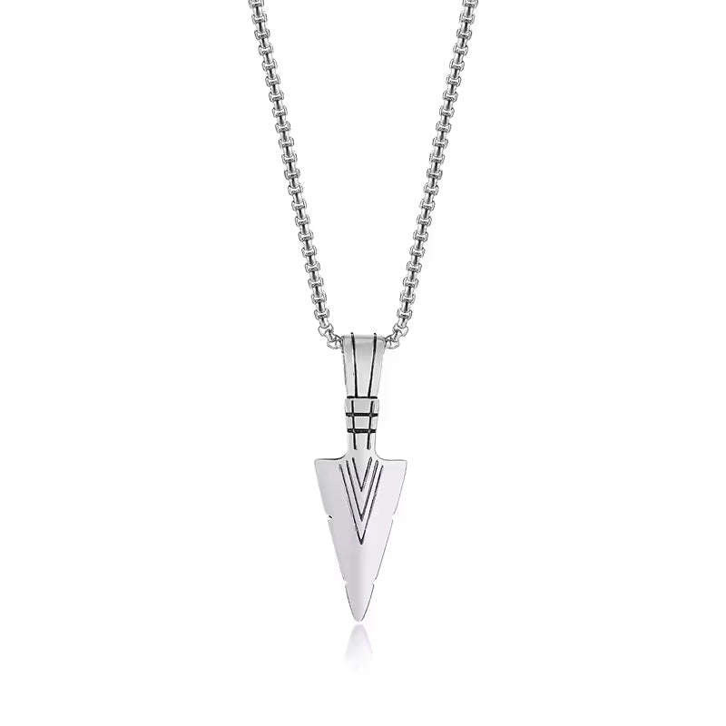 Spearhead Necklace Pendant-Double Fancy