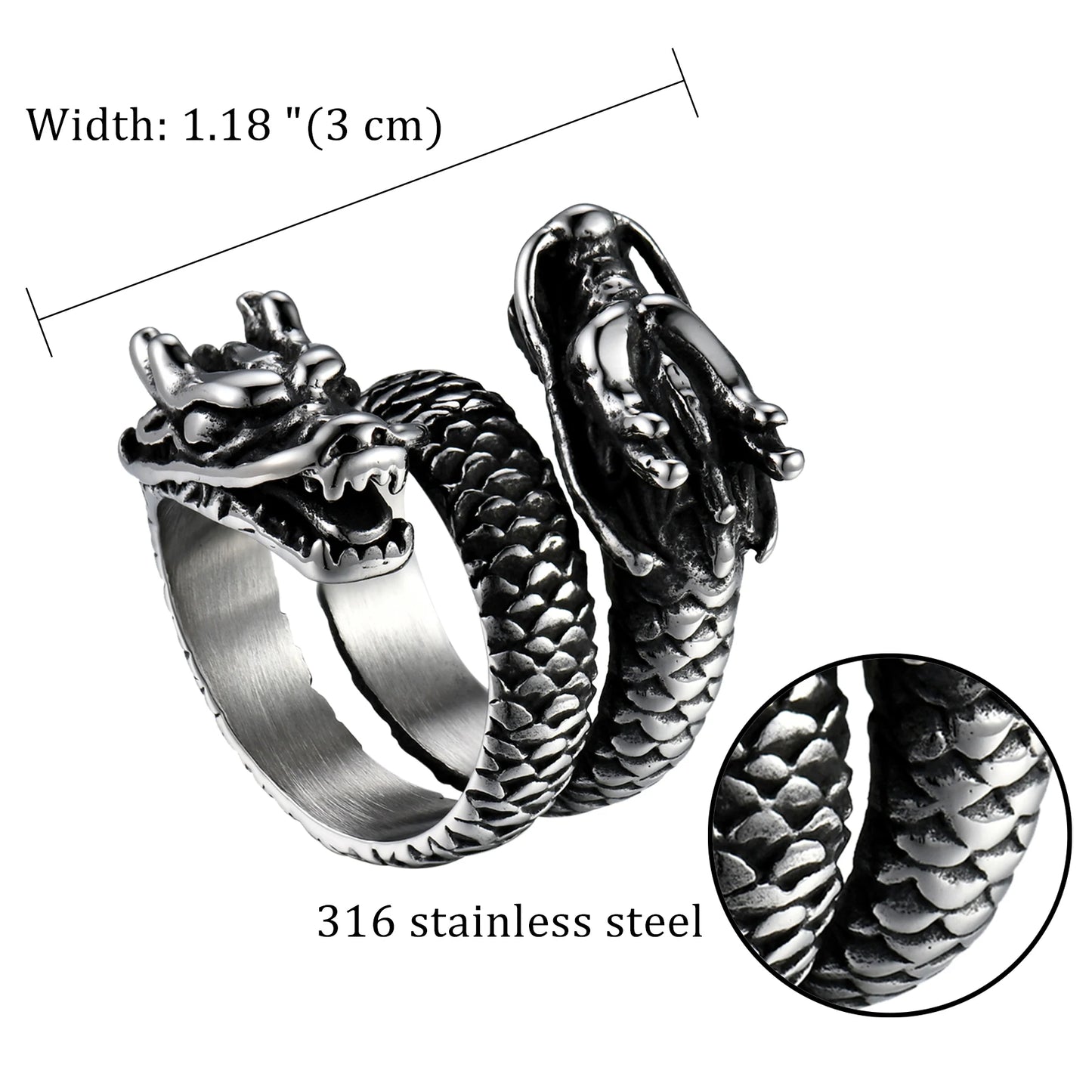 DOMINEERING ANCIENT DRAGON RING