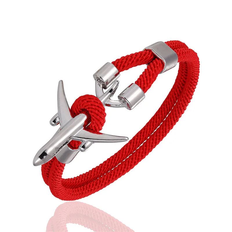 AIRPLANE ANCHOR BRACELET