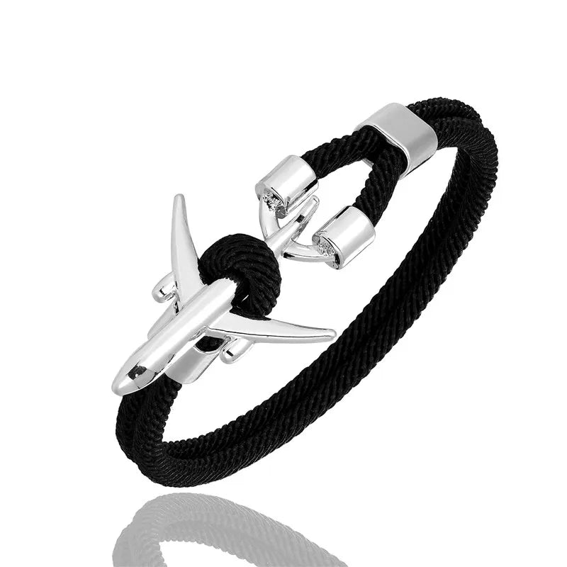 AIRPLANE ANCHOR BRACELET