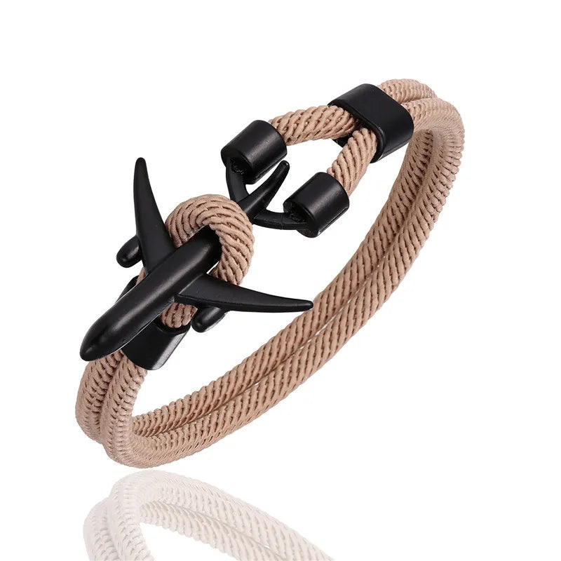 AIRPLANE ANCHOR BRACELET