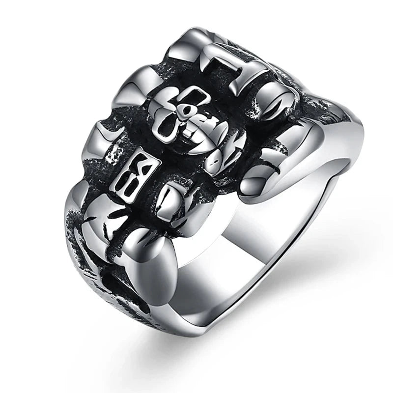 STAINLESS STEEL BIKER RING