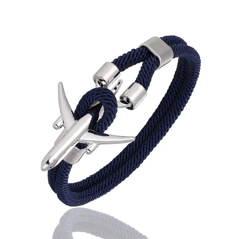 AIRPLANE ANCHOR BRACELET