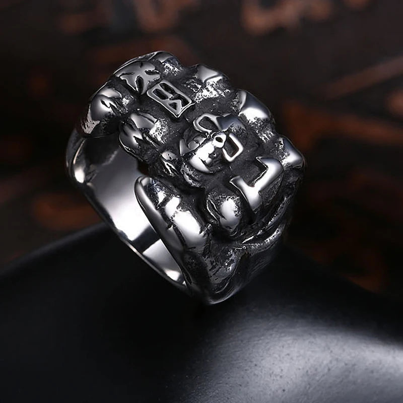 STAINLESS STEEL BIKER RING