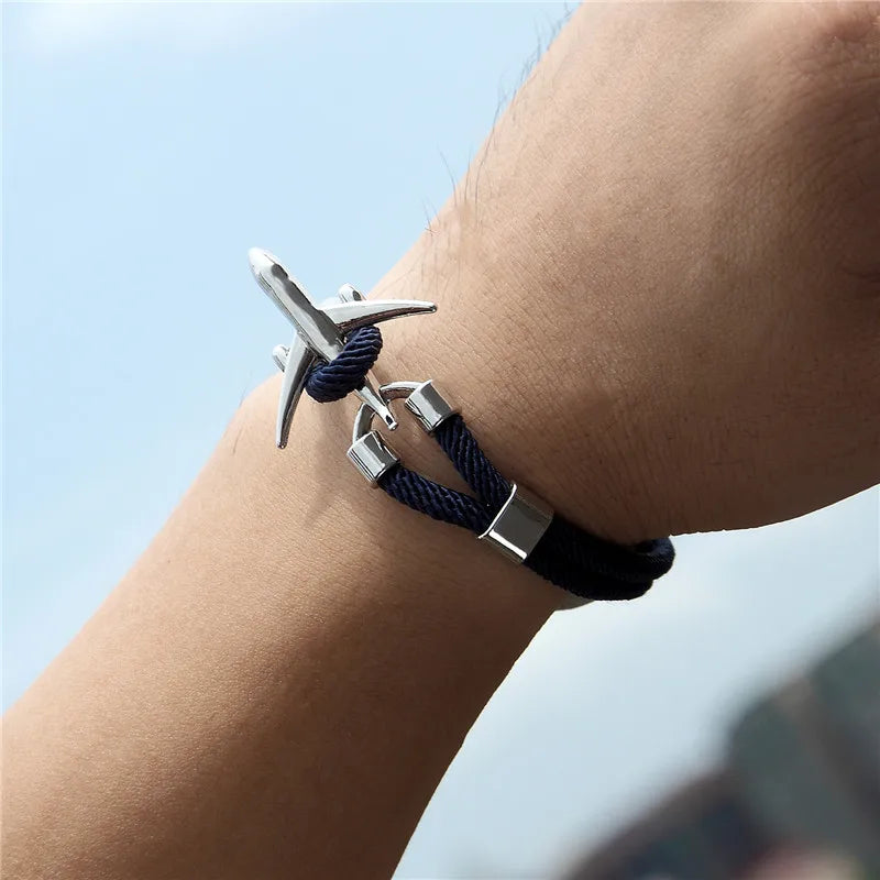 AIRPLANE ANCHOR BRACELET