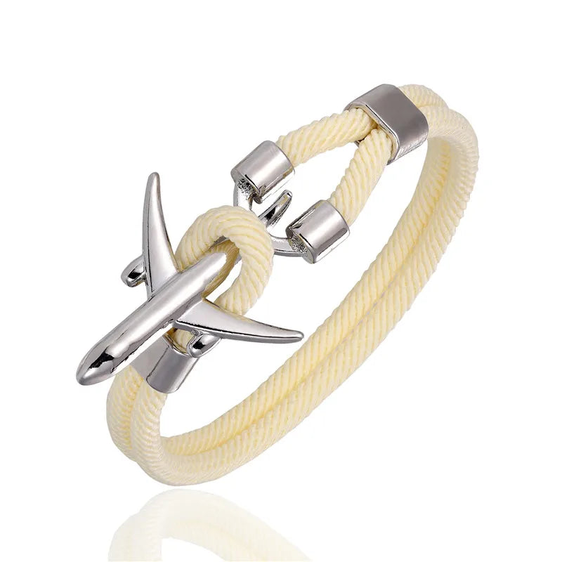 AIRPLANE ANCHOR BRACELET