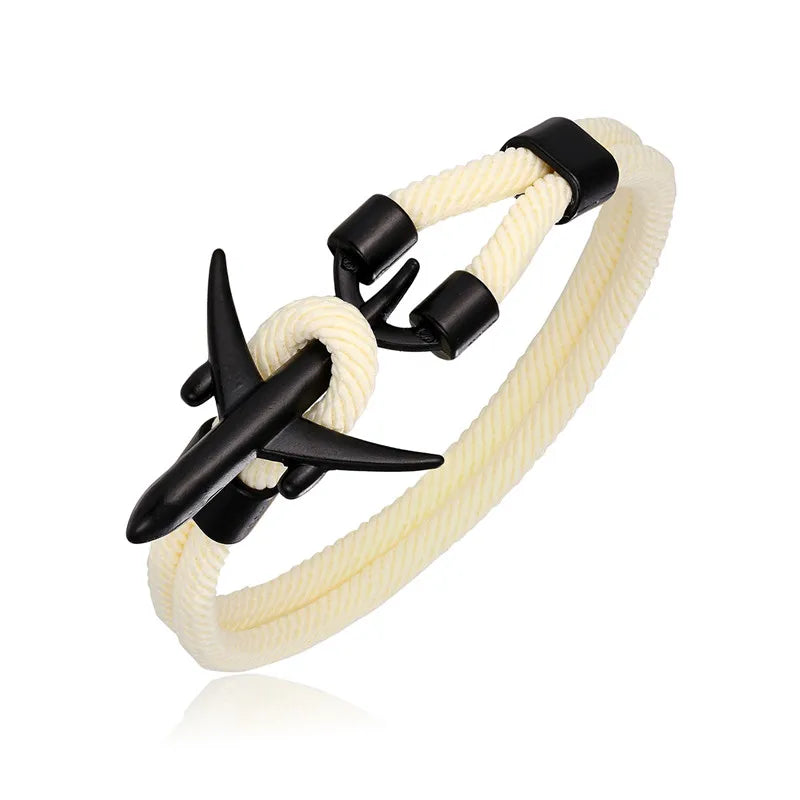 AIRPLANE ANCHOR BRACELET