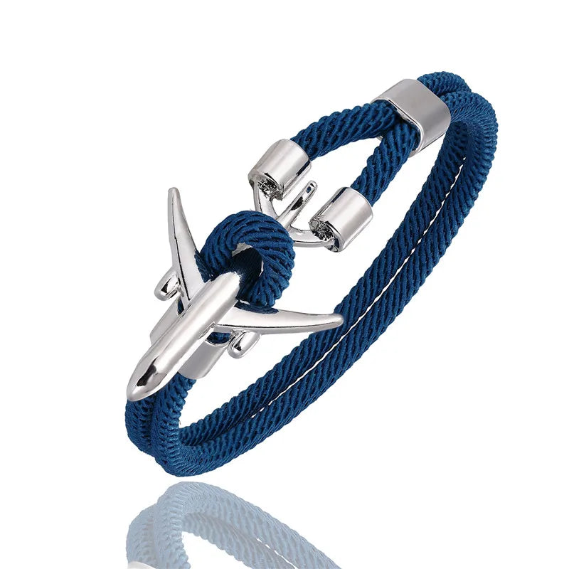 AIRPLANE ANCHOR BRACELET