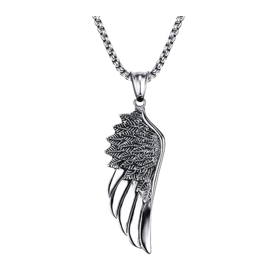 Angel Wing Necklace Pendant-Double Fancy