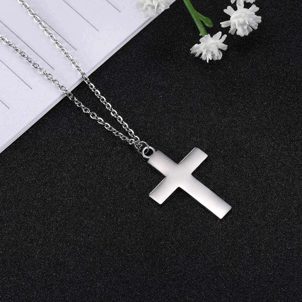 HOLLOW CROSS NECKLACE - Double Fancy