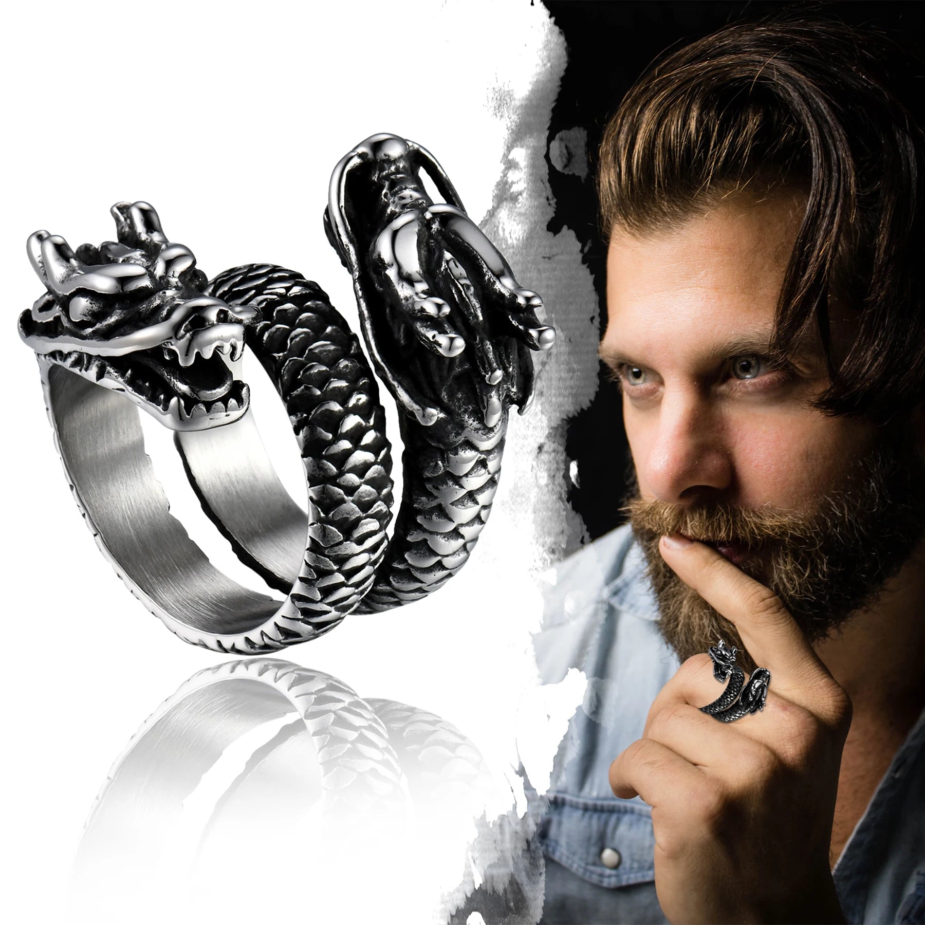 DOMINEERING ANCIENT DRAGON RING