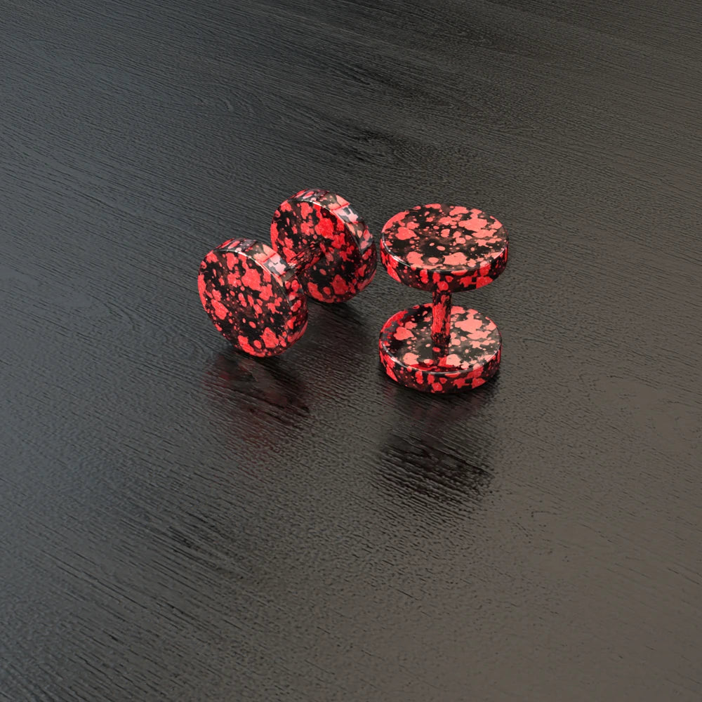 STEEL FAUX PLUG EARRING