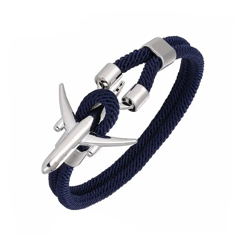 AIRPLANE ANCHOR BRACELET