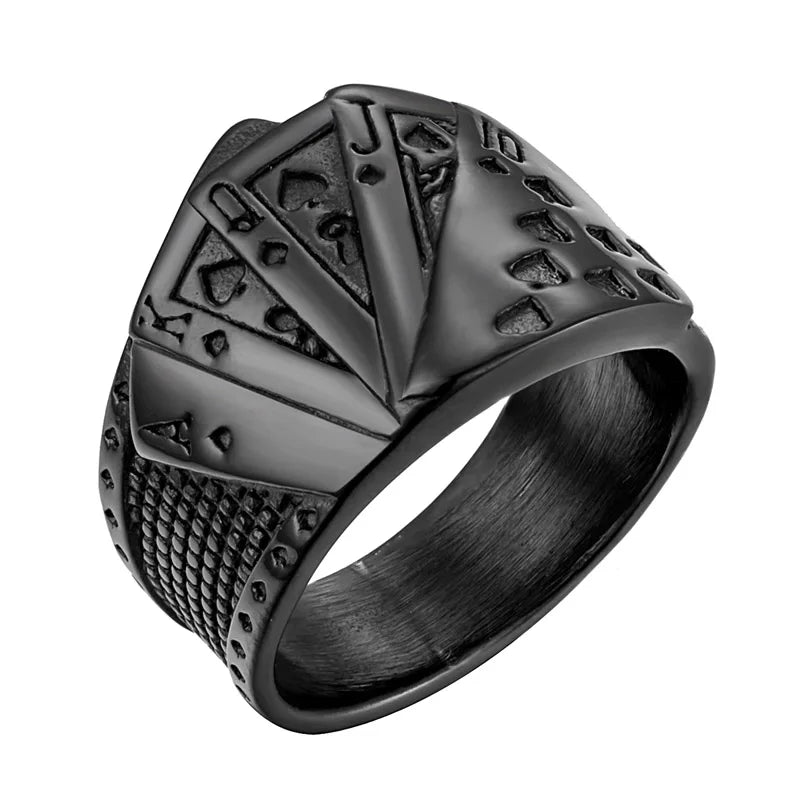 STEEL SPADES POKER RING