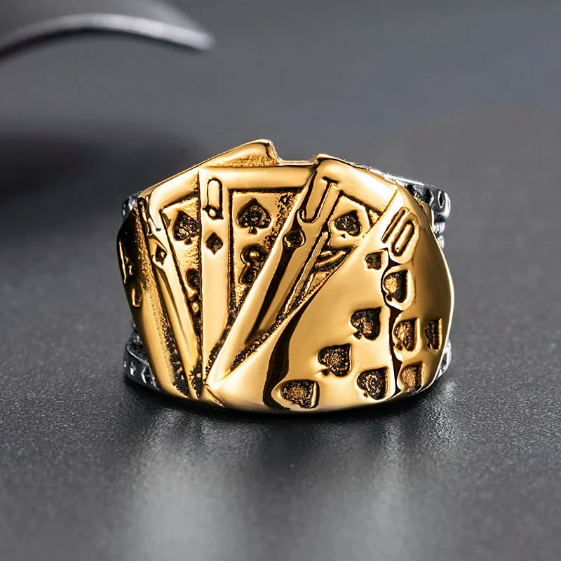 STEEL SPADES POKER RING