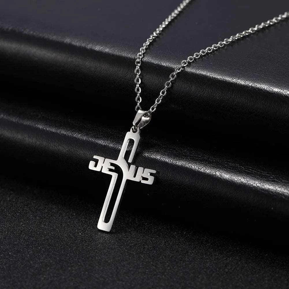 HOLLOW CROSS NECKLACE - Double Fancy