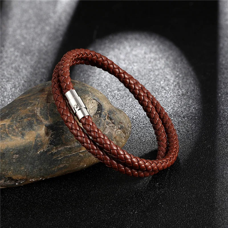 BRAIDED LEATHER NECKLACE