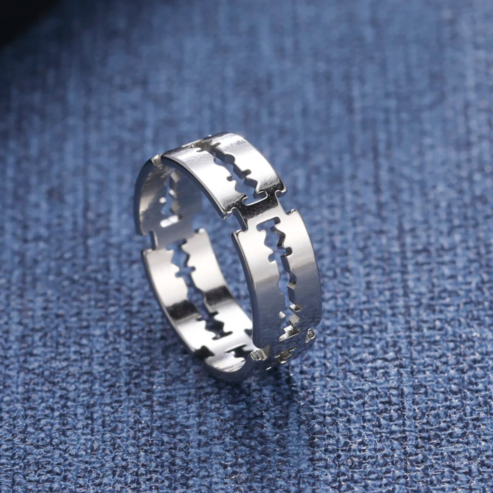 Blade Steel Ring-Double Fancy