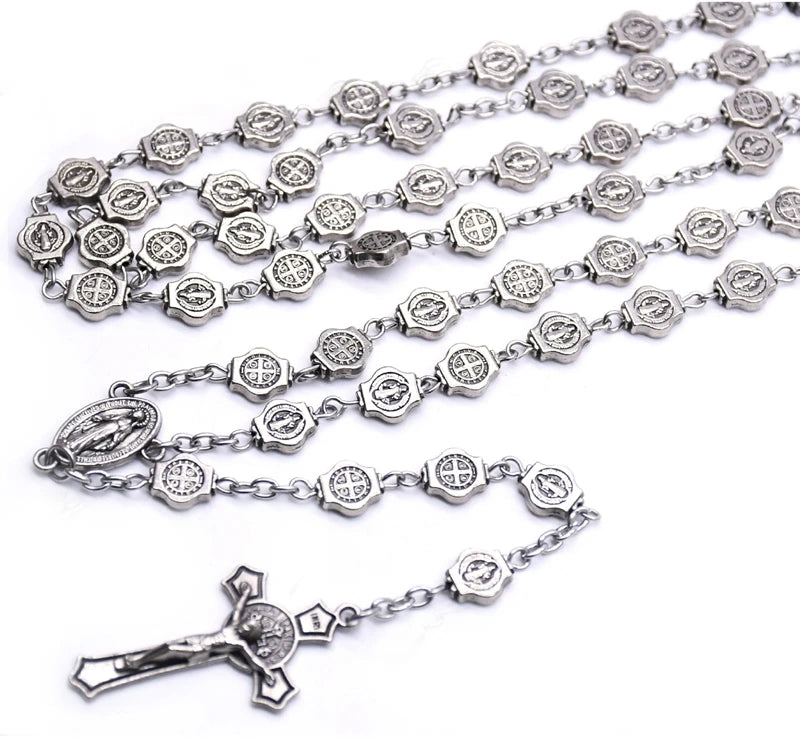 SAINT BENEDICT ROSARY NECKLACE