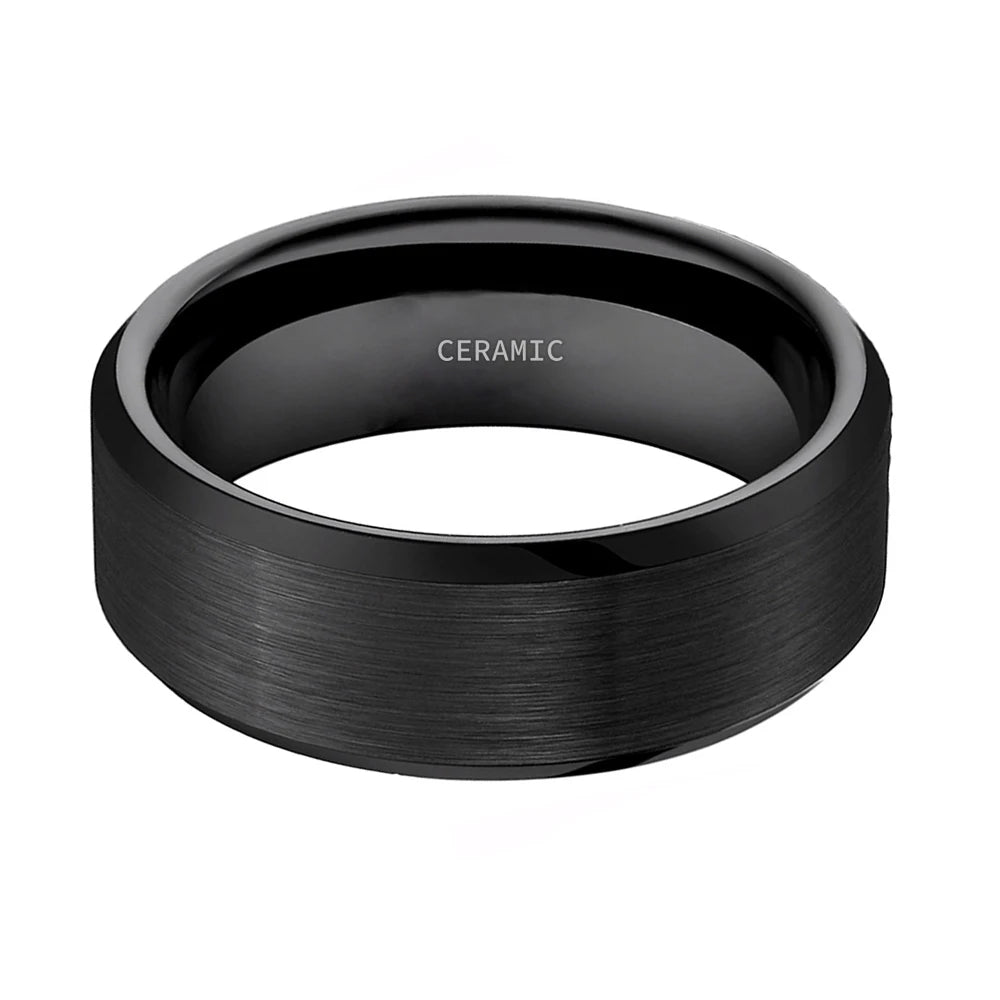 MATTE BLACK CERAMIC RING