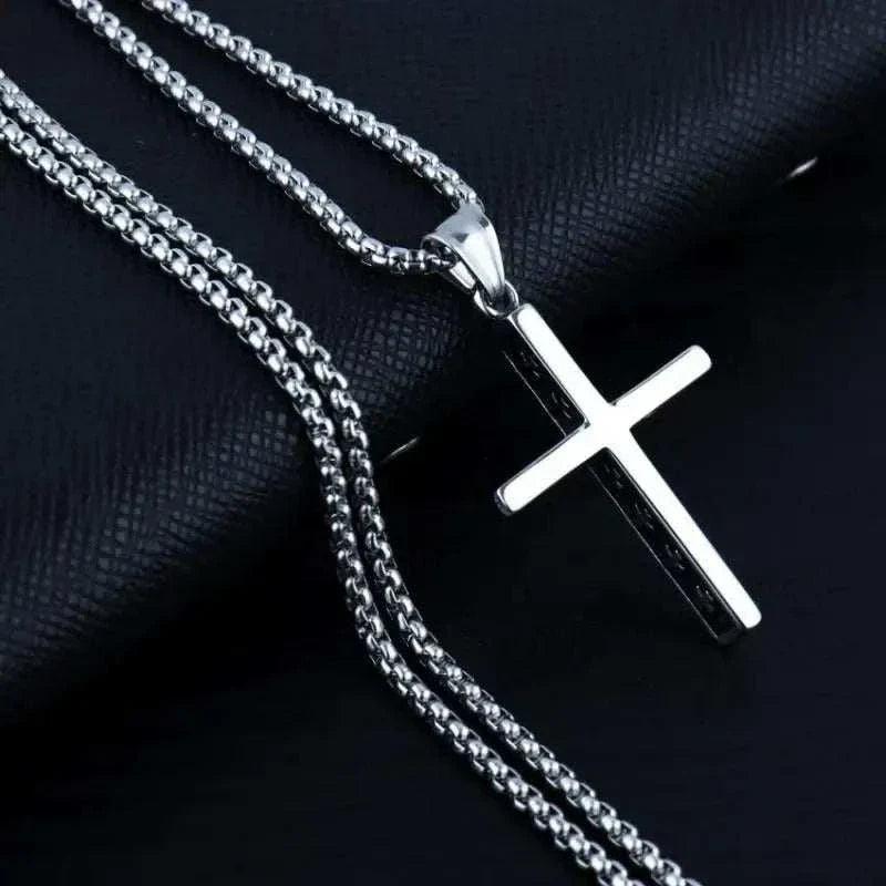 3D CROSS NECKLACE - Double Fancy