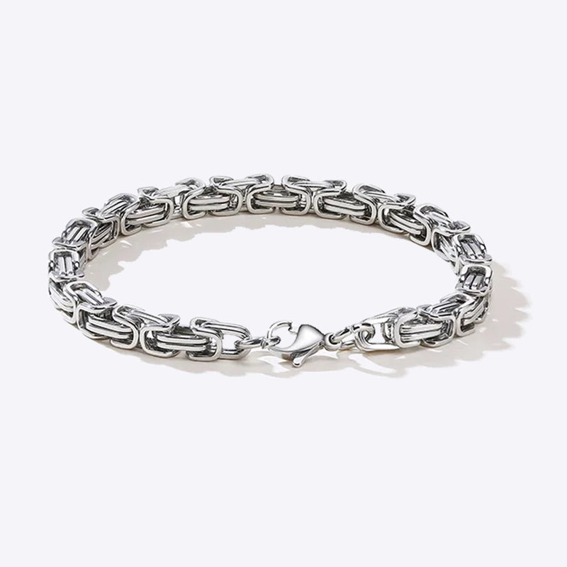 Mighty Byzantine Chain Bracelet - Double Fancy