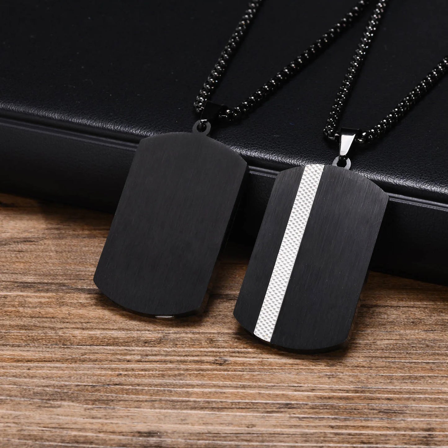 STEEL DOG TAG NECKLACE