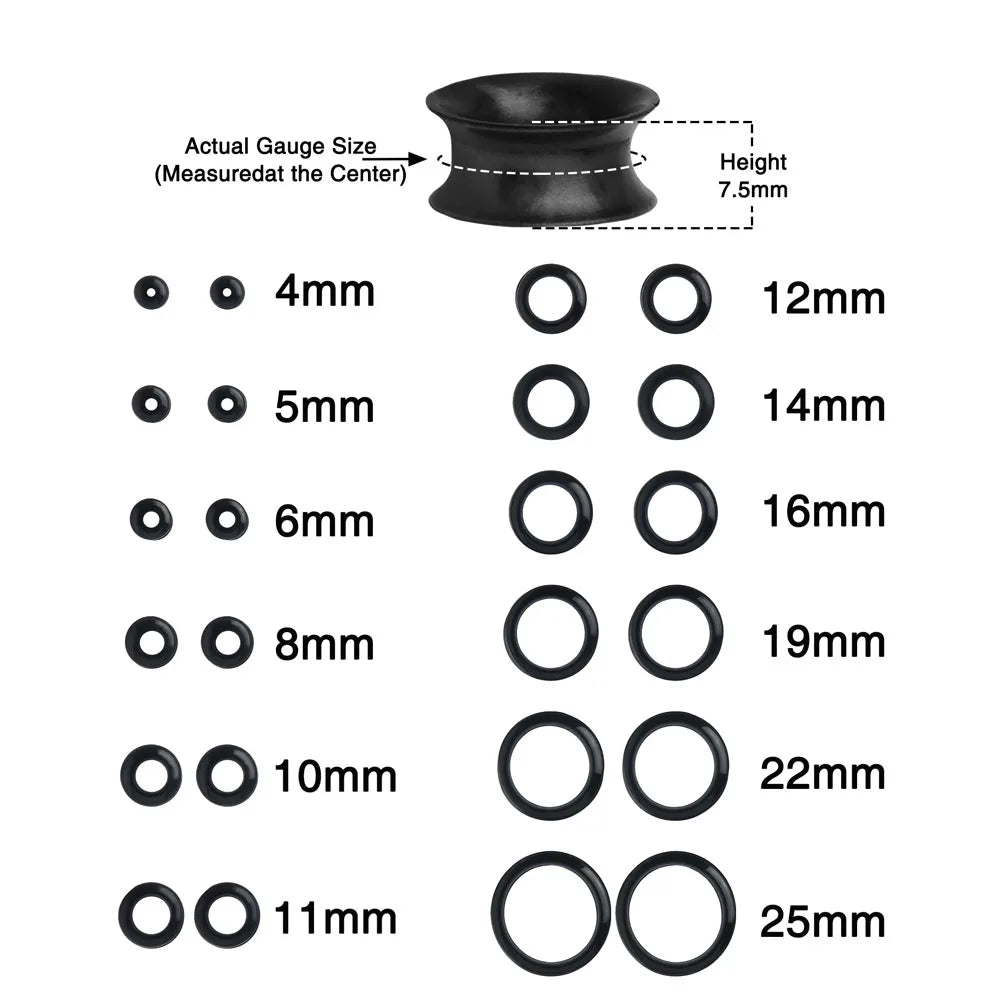 WHITE SPOTS IN WHITE SILICONE FLEXIBLE EAR TUNNEL