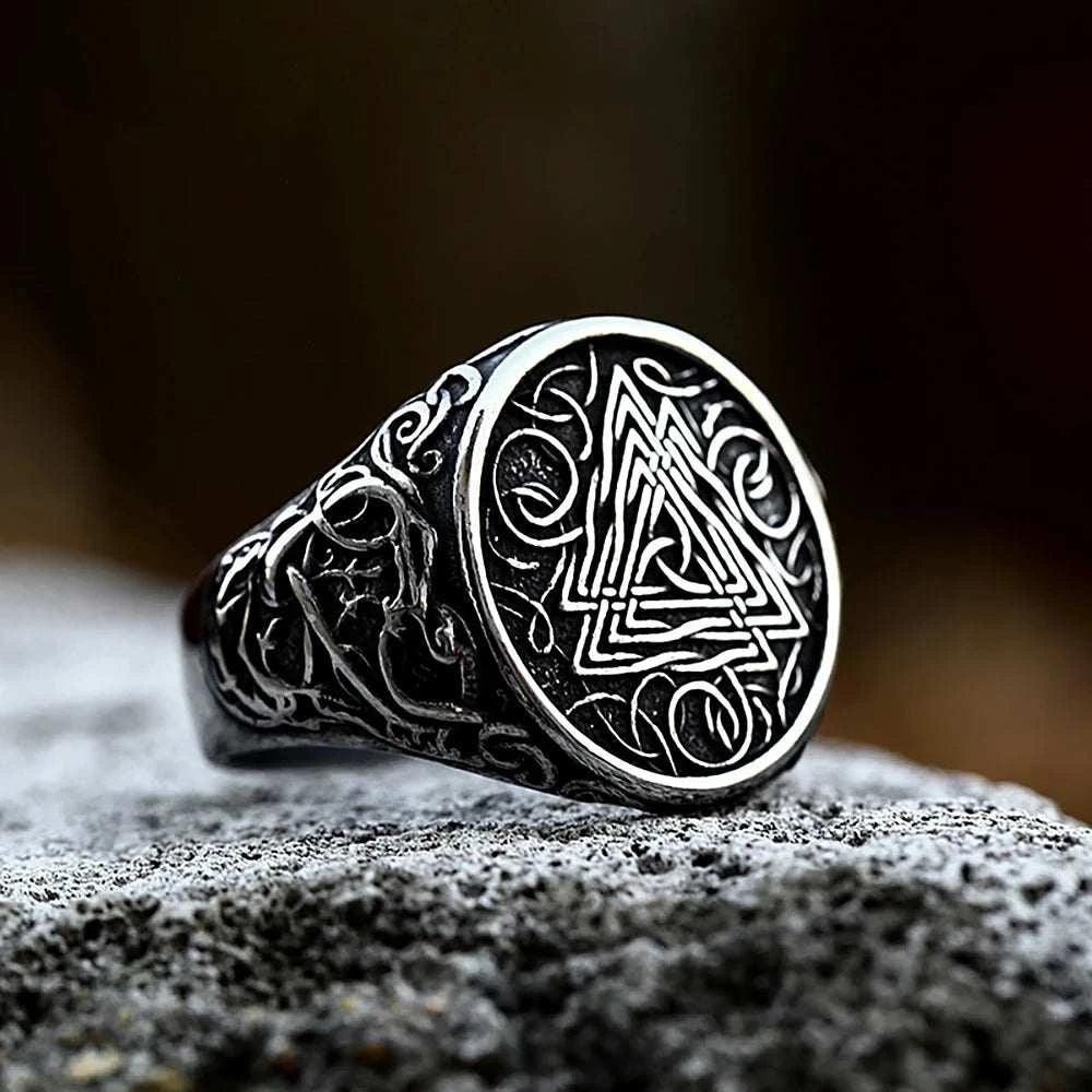 Valhalla Viking Ring-Double Fancy