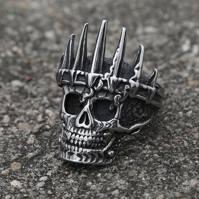 STAINLESS STEEL SKULL BIKER