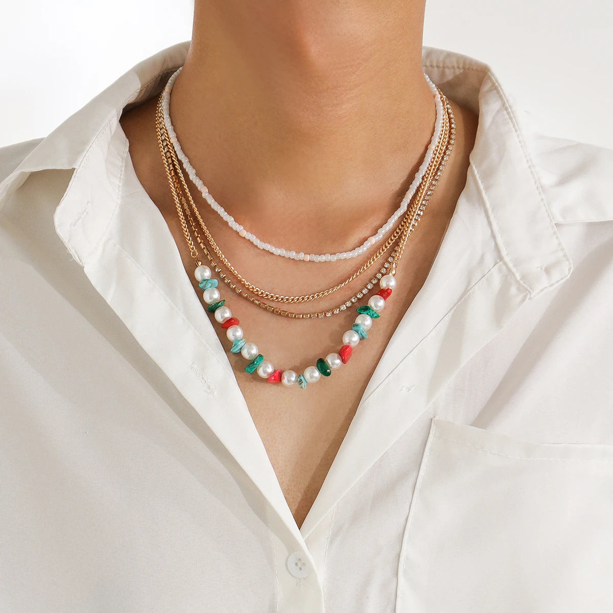 CHOKER WAVE NECKLACE