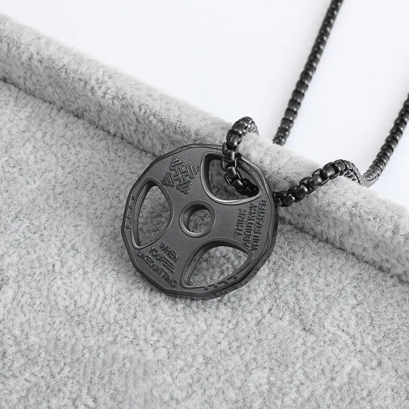 STEEL DOUBLE TAG NECKLACE