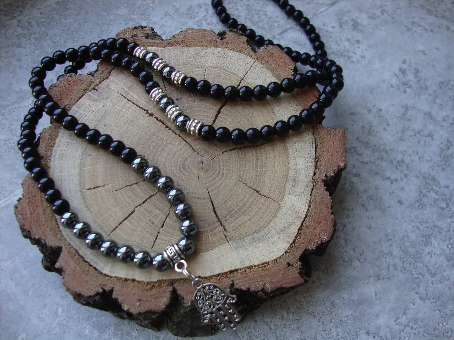 HEMATITE WAVE NECKLACE