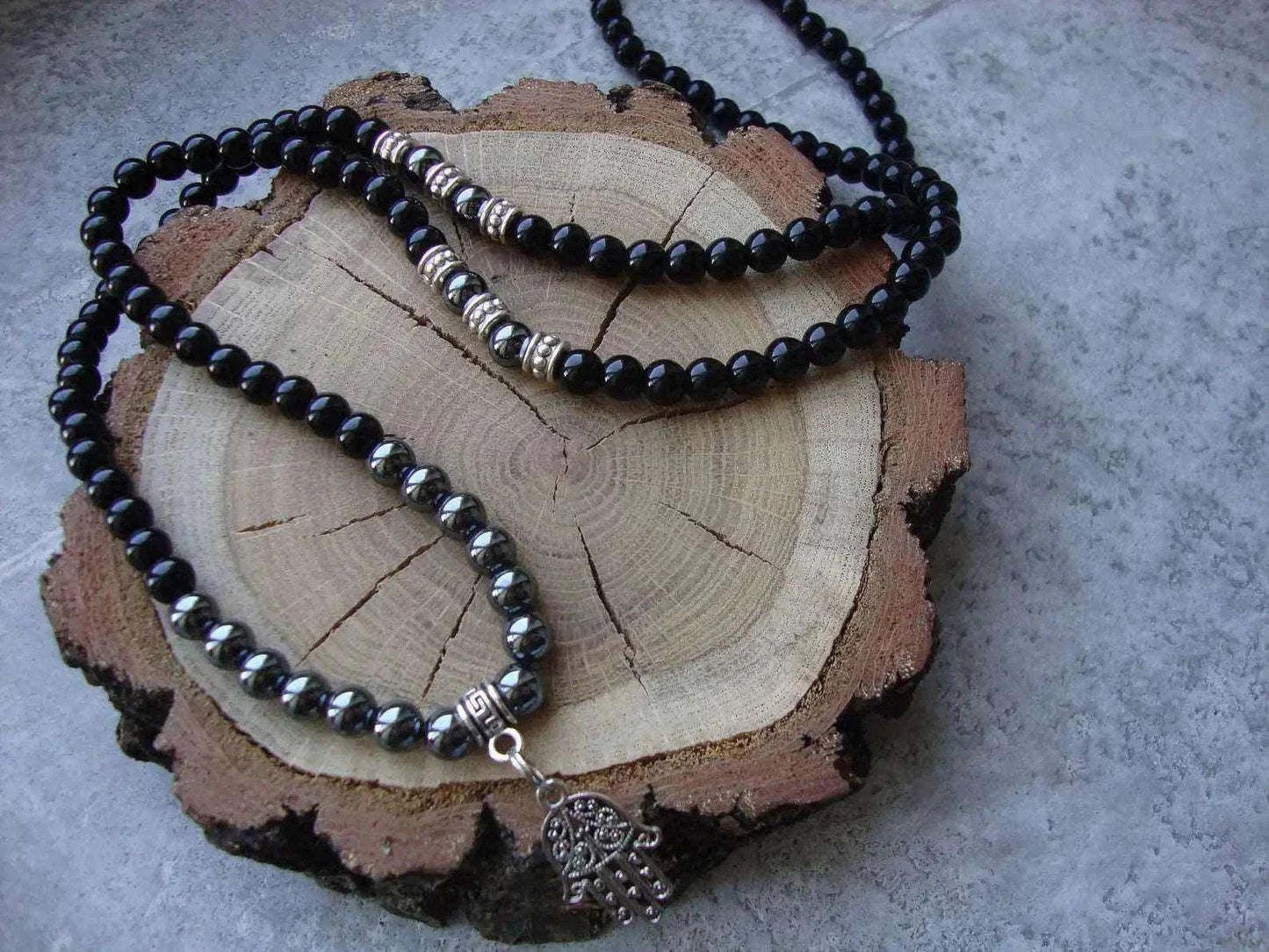 DF Wood Wave Necklace-Double Fancy