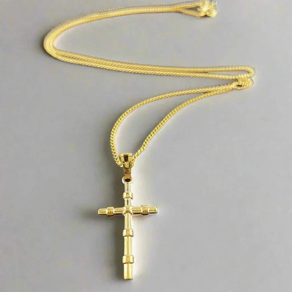 GOLD CROSS NECKLACE