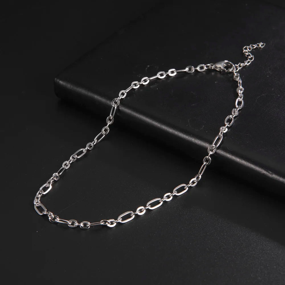 STEEL PAPERCLIP CHOKER NECKLACE