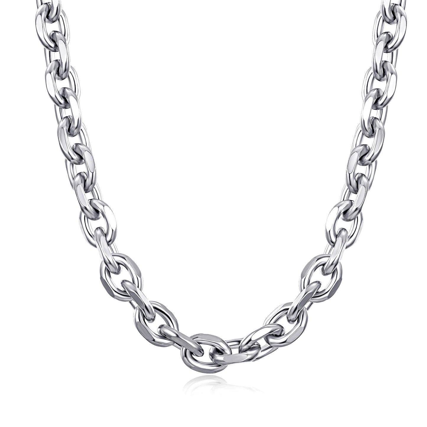 SILVER-TONE O SHAPE NECKLACE