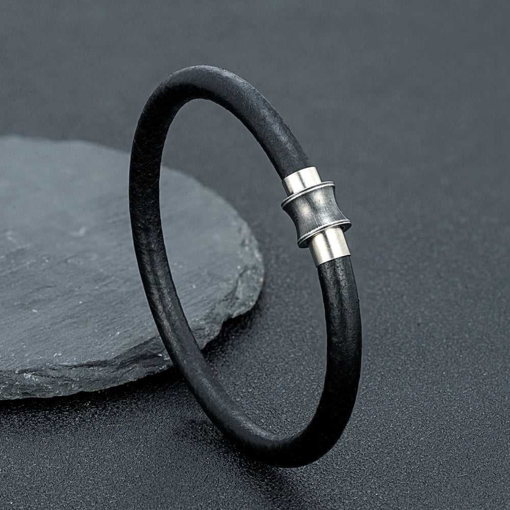 Minimalist Natural Leather Bracelet-Double Fancy