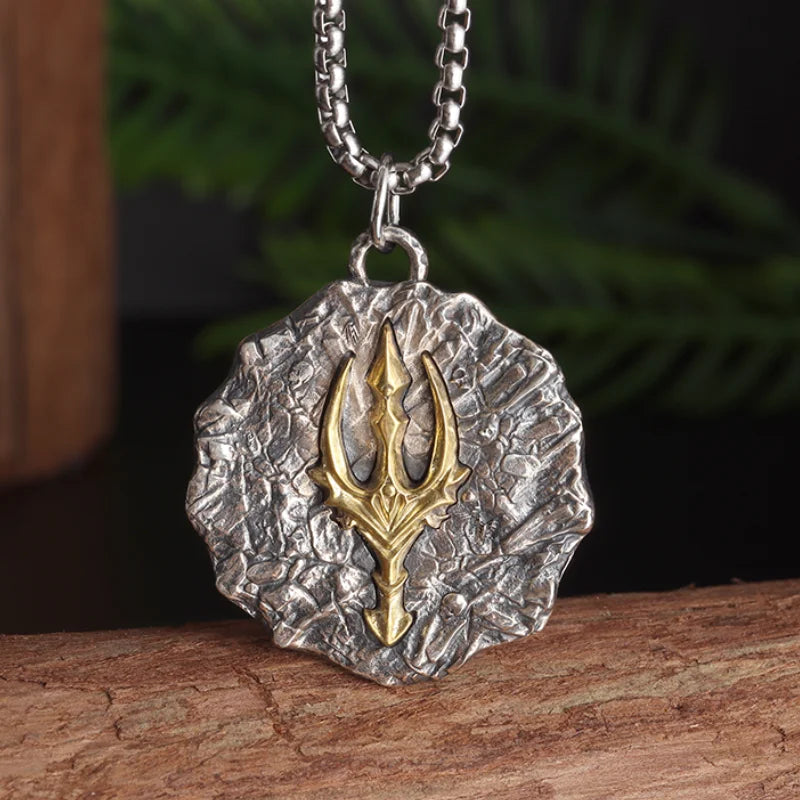 STEEL THOR PENDANT NECKLACE