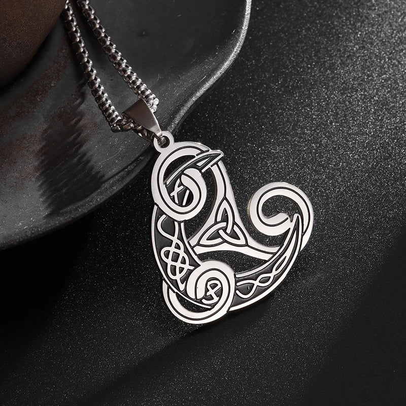 STEEL THOR PENDANT NECKLACE