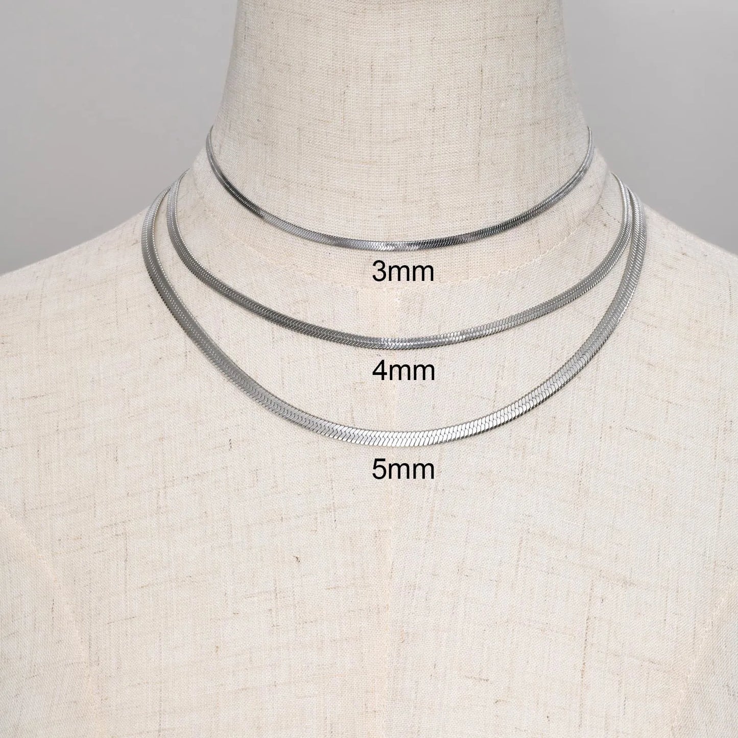 FLAT SNAKE CHOKER NECKLACE