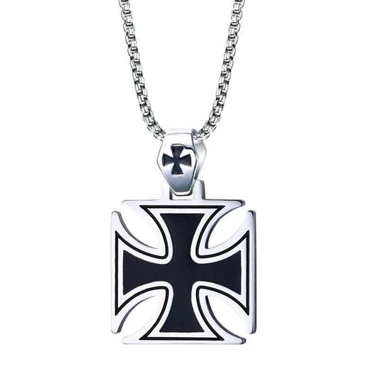 CLASSIC TEMPLAR CROSS NECKLACE - Double Fancy