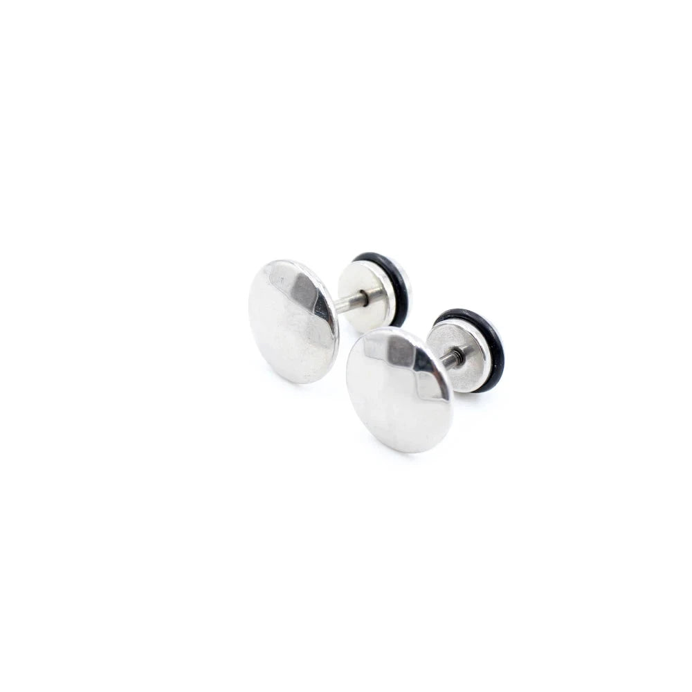 STEEL FASHION STUD EARRING