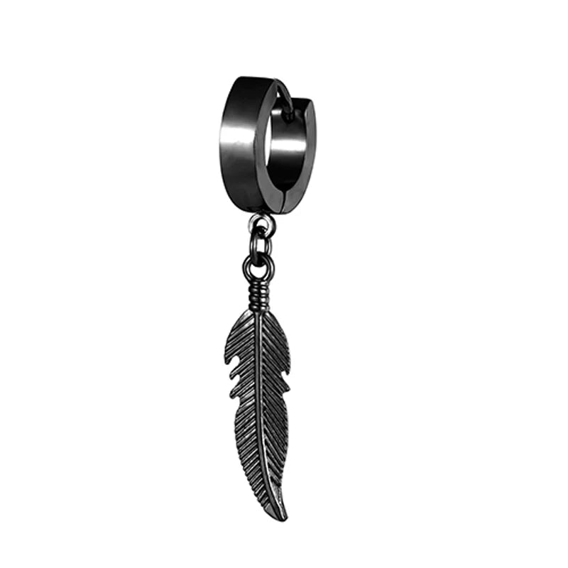 STEEL FEATHER CHARM