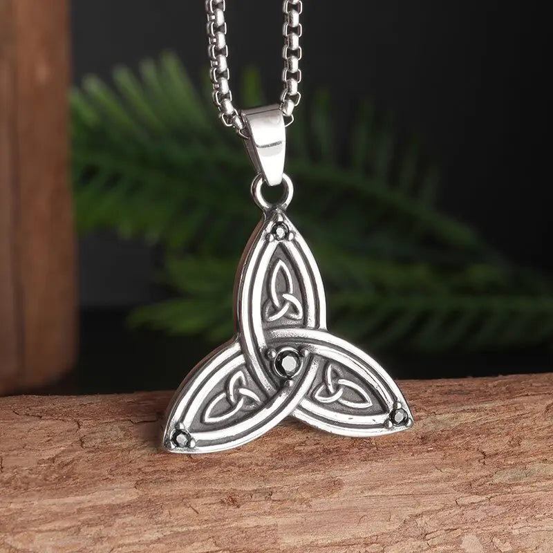 STEEL THOR PENDANT NECKLACE